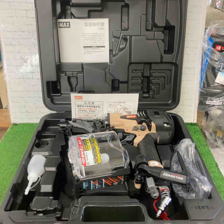 ★マックス(MAX) 高圧エア釘打ち機 HN-75N4(D)_サンドベージュ【町田店】