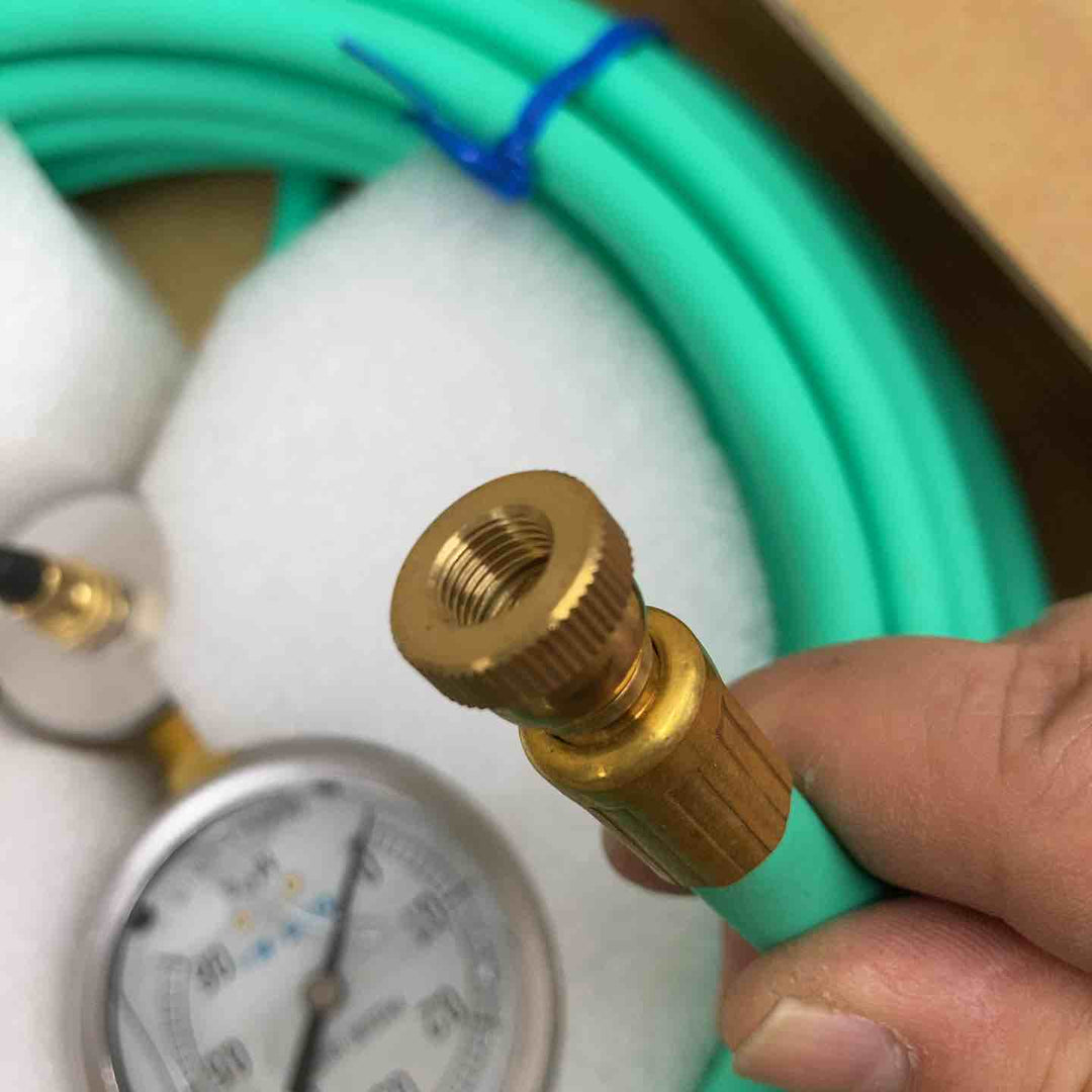 ◇カンツール(KANTOOL) 止水プラグ用 エアーホース10m･圧力計付 HT-10T【東大和店】　長期保管品