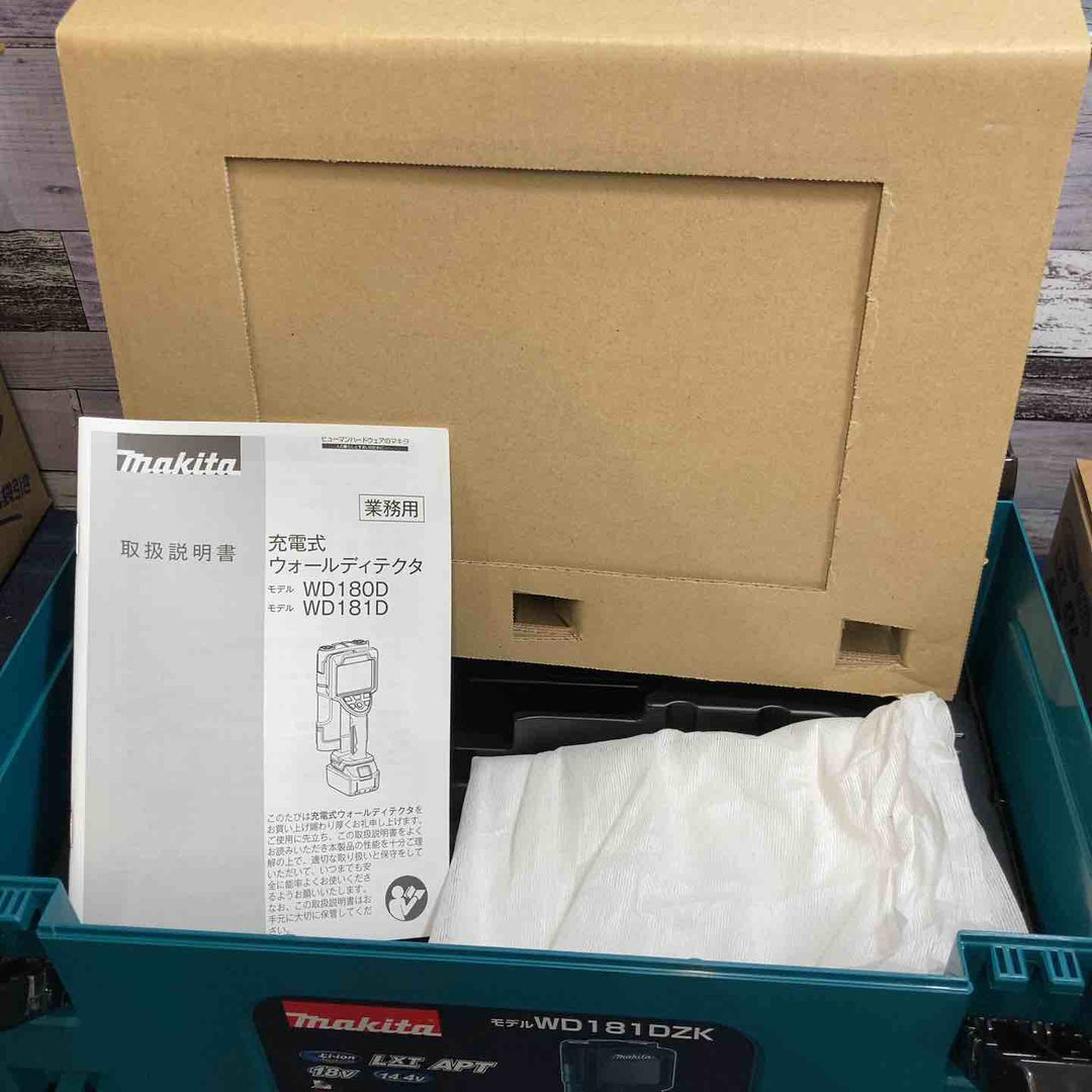 ★マキタ(makita) コードレスウォールディテクタ コンクリート探知機 WD181DZK 18V/14.4V【八潮店】