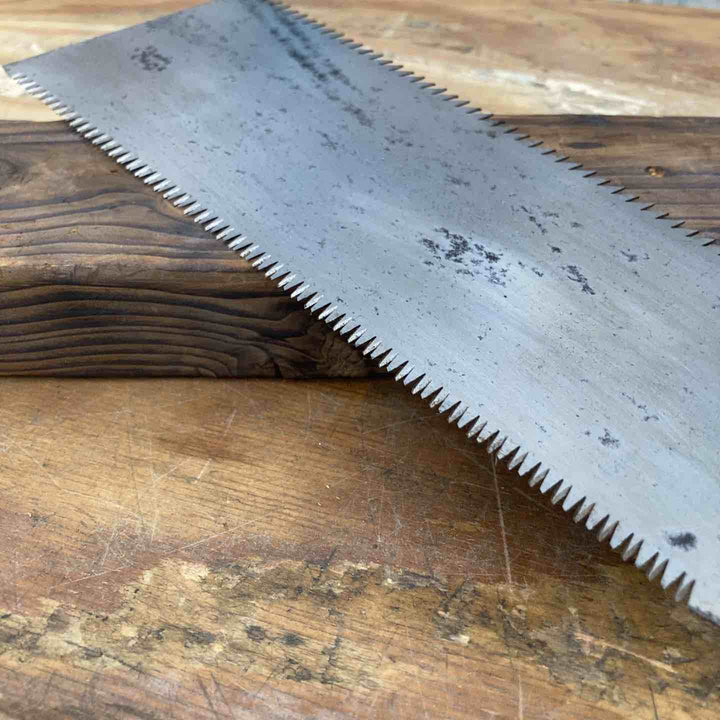 【中古美品】　「宮野平次郎」銘 両刃鋸 刃長約270mm 大工道具 和工具【柏店】