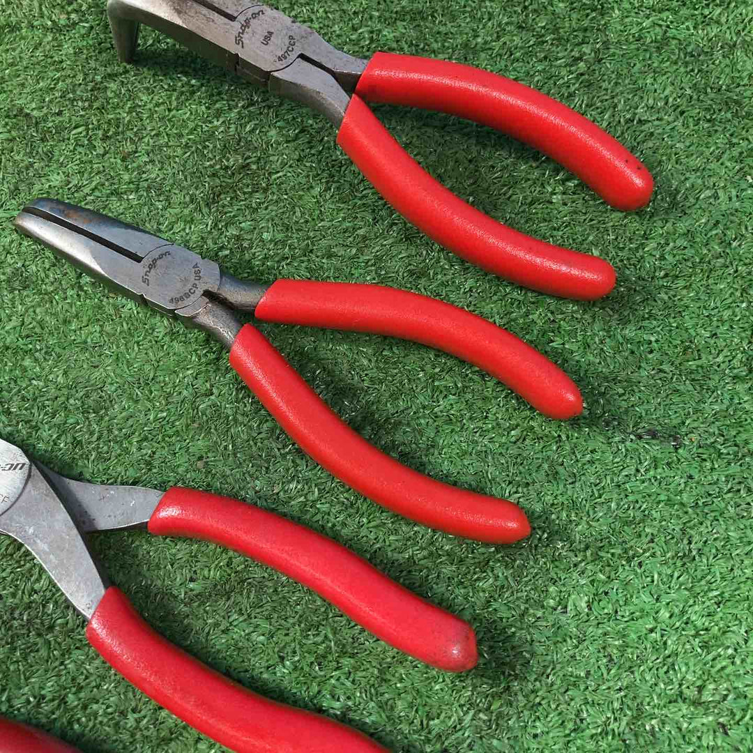 スナップオン/Snap-on ニッパー 86CF/87CF、ノーズプライヤー 96CF、ロングノーズプライヤー 496BCP/497CCP 計5点セット 【岩槻店】