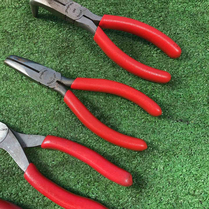 スナップオン/Snap-on ニッパー 86CF/87CF、ノーズプライヤー 96CF、ロングノーズプライヤー 496BCP/497CCP 計5点セット 【岩槻店】