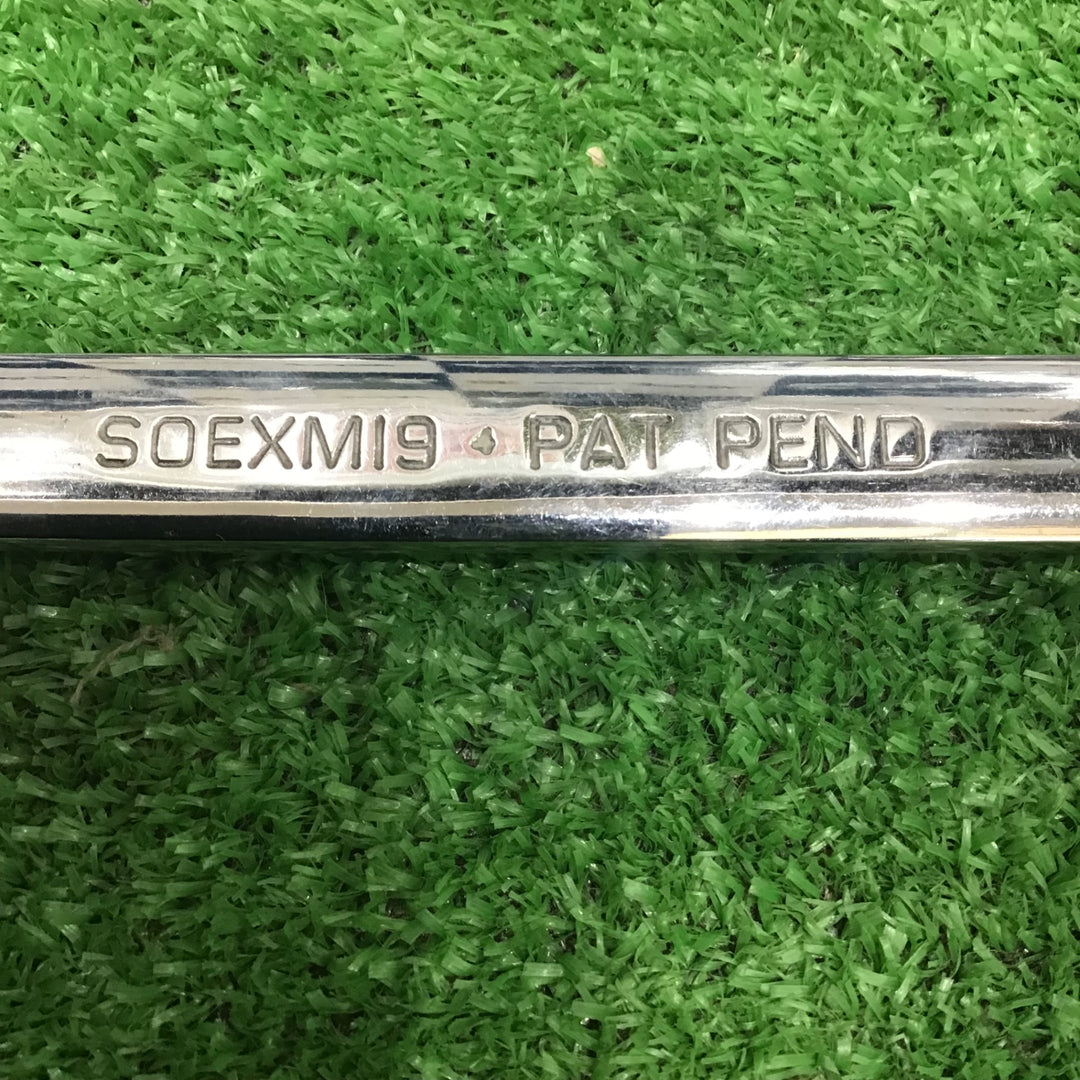 スナップオン(Snap-on) 19mm SOEXM19 ギザ付き コンビネーションレンチ USA【中古品】