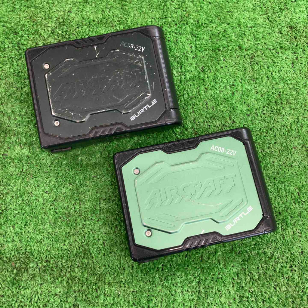 中古品】 バートル/BURTLE 空調服用バッテリー2個セット・AC08-22V
