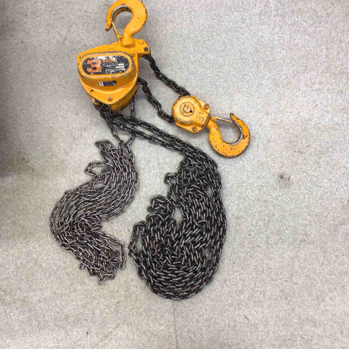 【中古品】◇キトー(KITO) チェーンブロック M3形 3t CB030【八潮店】