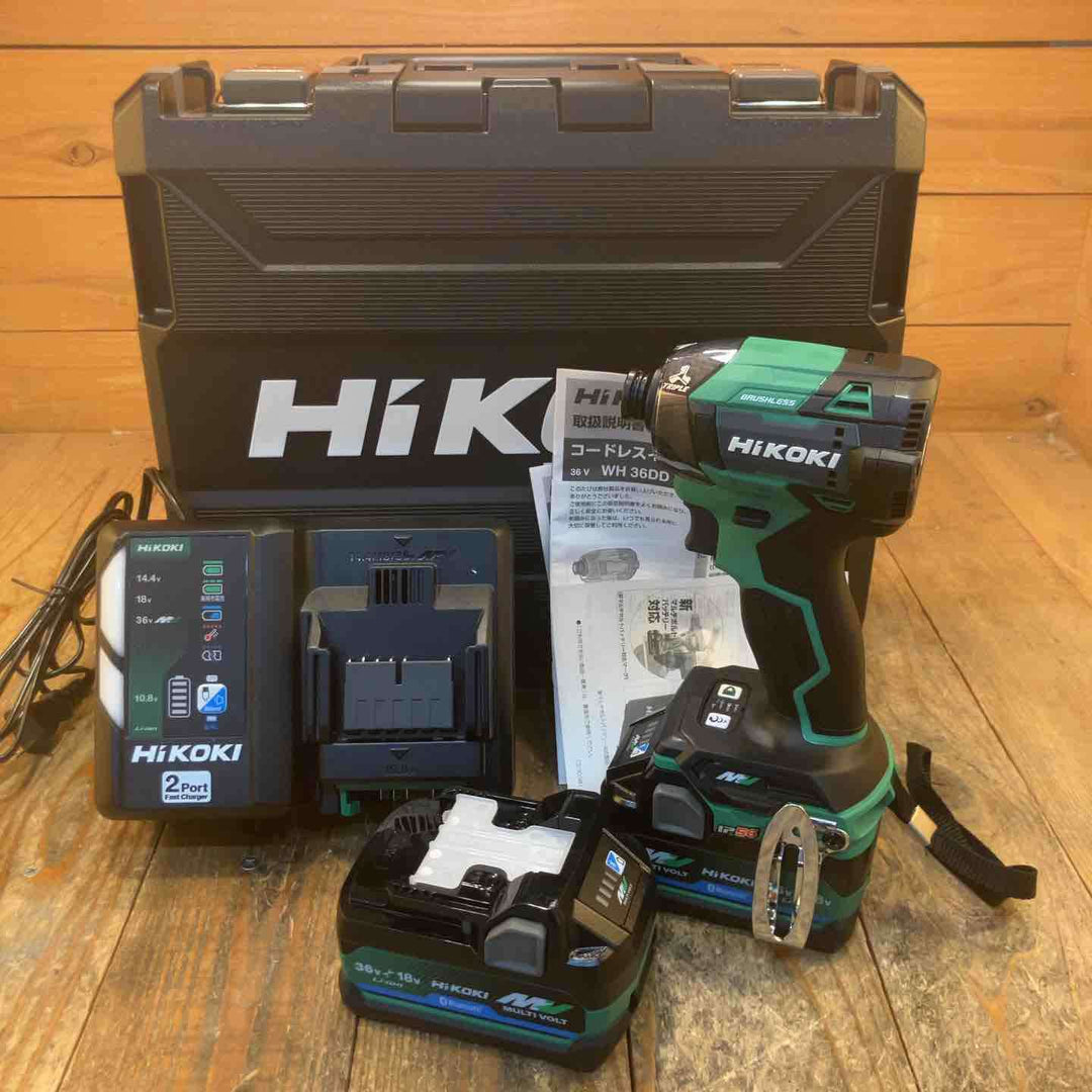 ★ハイコーキ(HIKOKI ※旧:日立工機) コードレスインパクトドライバ アグレッシブグリーン WH36DD(2XHLSZ)【川越店】