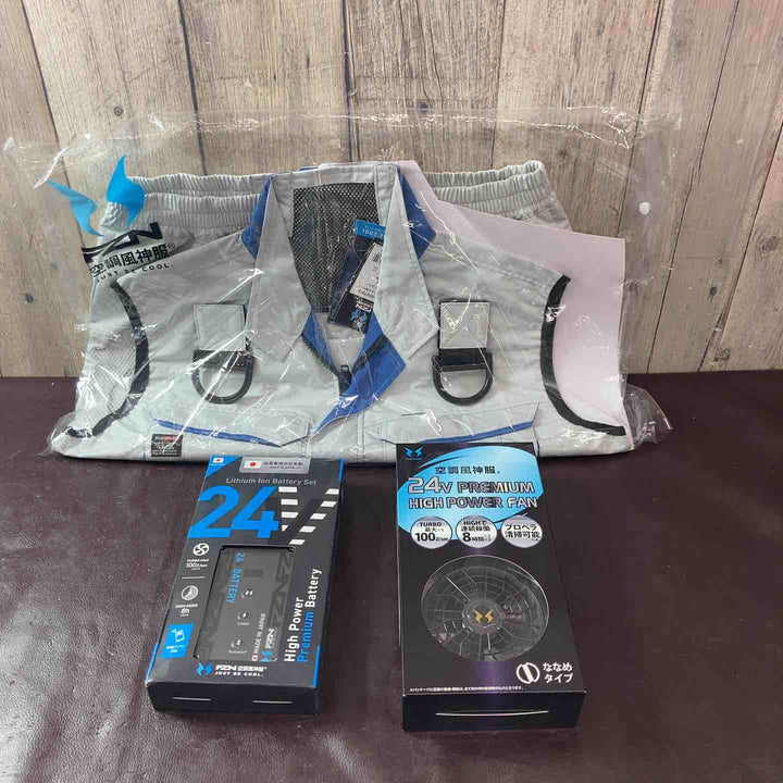 【未使用(店頭展示品)】空調風神服  ベスト ファン 24Vバッテリ フルセット品 KF90479G RD9690PJ RD9410PH 【東大和店】