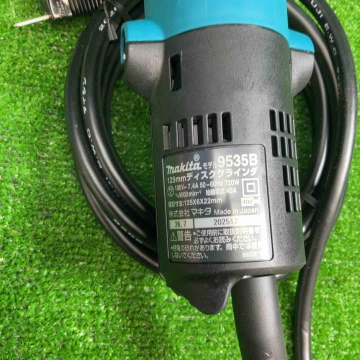 【未使用】 マキタ(makita) 125mm ディスクグラインダ 9535B 【藤沢店】