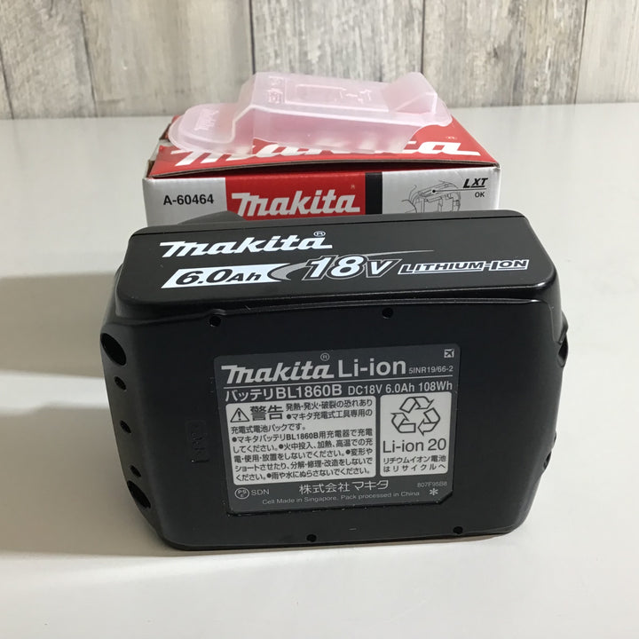 【未使用品】★マキタ makita リチウムイオンバッテリー 18V 6.0Ah BL1860B 【戸田店】