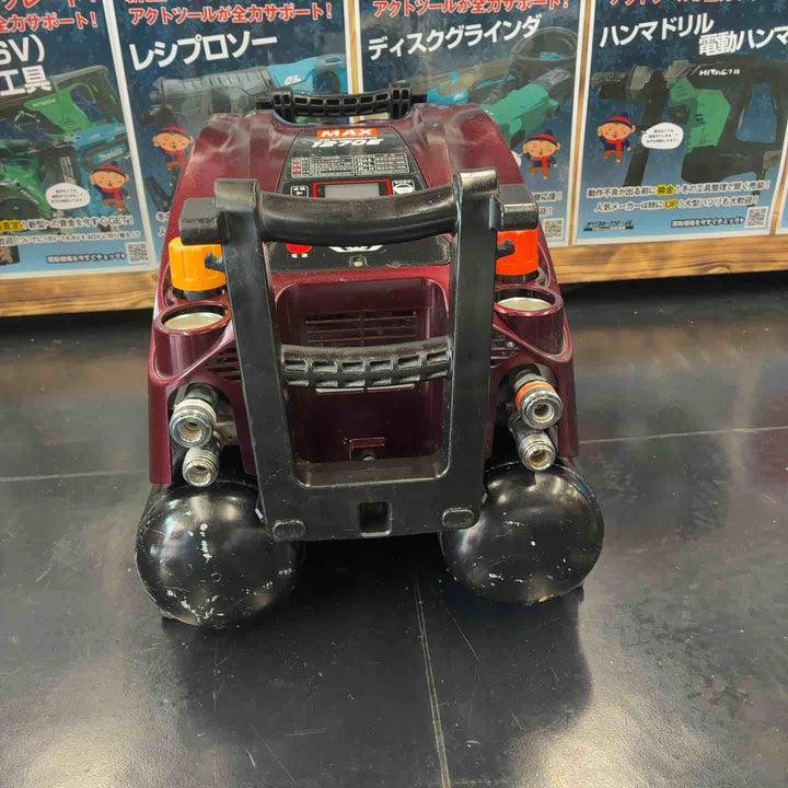 【中古品】 マックス(MAX) 高圧エアコンプレッサー AK-HL1270E ガーネットレッド 【藤沢店】