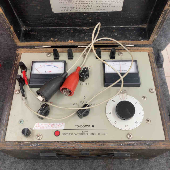 【動作未確認】◇横河計測(YOKOGAWA) 大地比測定器 TYPE 3244 接地抵抗計【鴻巣店】