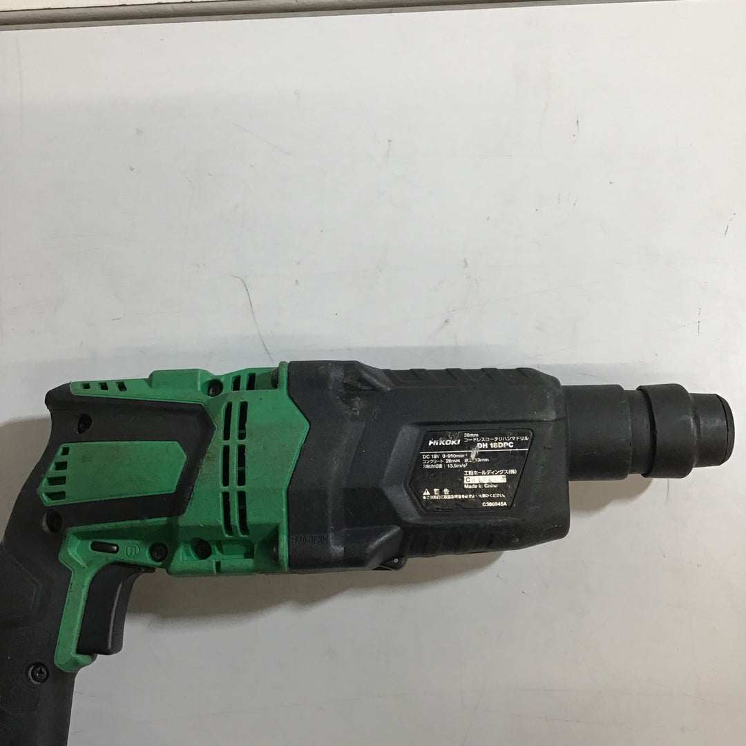 【中古品】DH18DPC(NN) Hikoki コードレスハンマドリル 本体のみ ハンドルなし【戸田店】