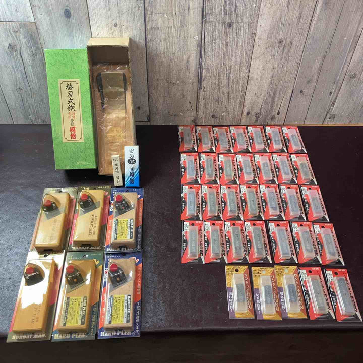 【未使用(店頭展示品)】鉋・替刃まとめ 計38点 河怡 ホーライ  ハイス鋼 【東大和店】