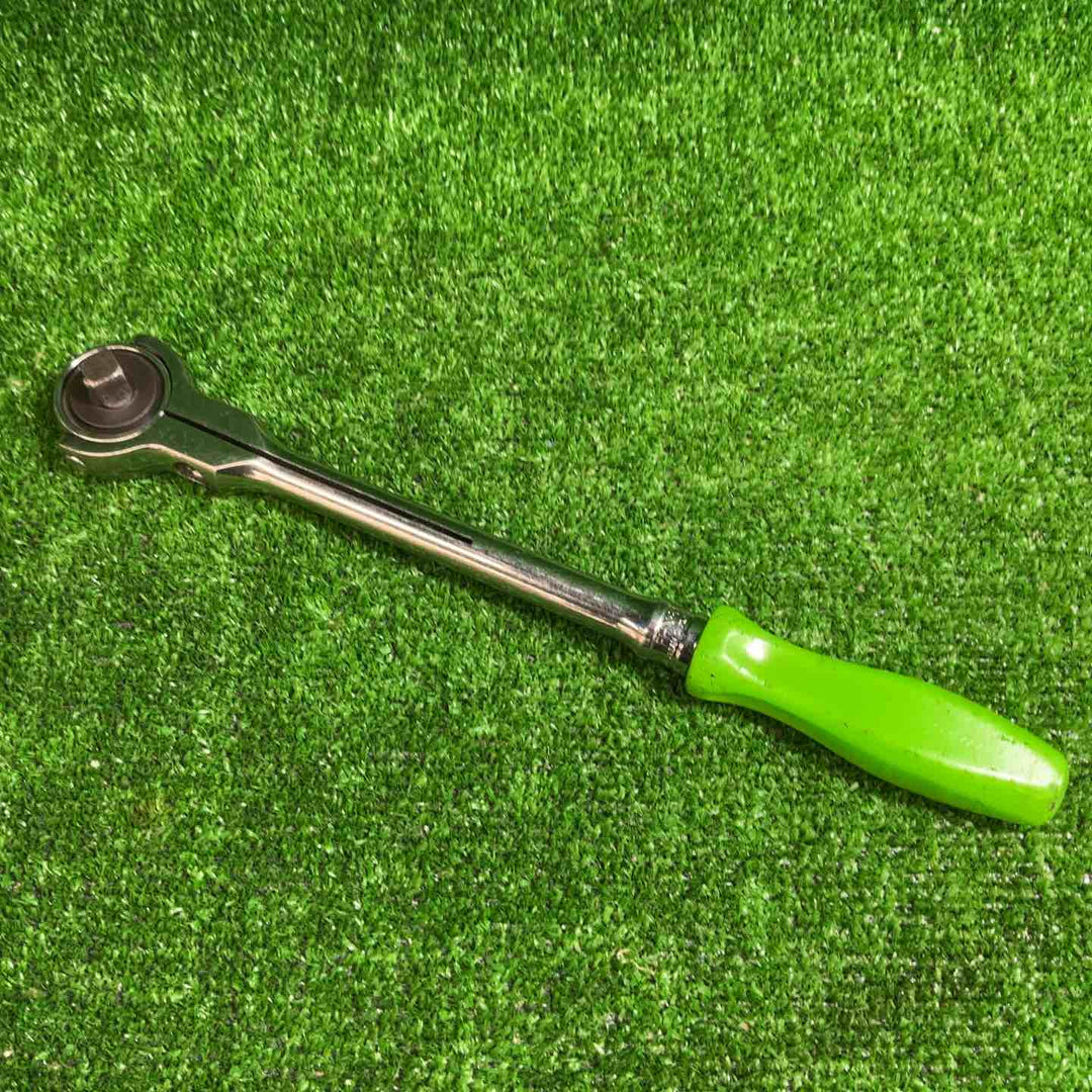 【中古品】 スナップオン Snap-on 限定カラ― ラチェットハンドル グリーングリップ 差込み角:9.5ｍｍ 3/8" スイブルヘッド 100ギア  FHNFD100G 【藤沢店】