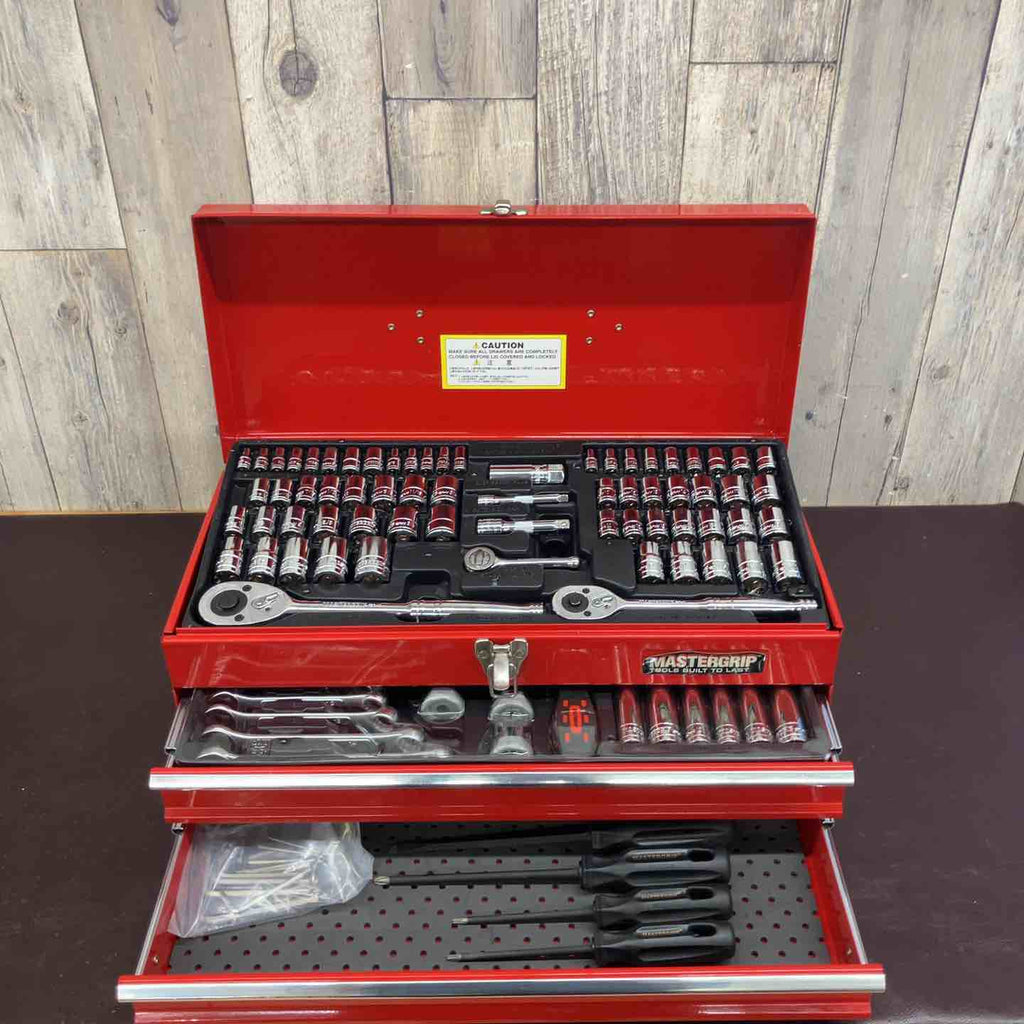 中古品】マスターグリップ MASTERGRIP ツールセット MG-165 工具箱