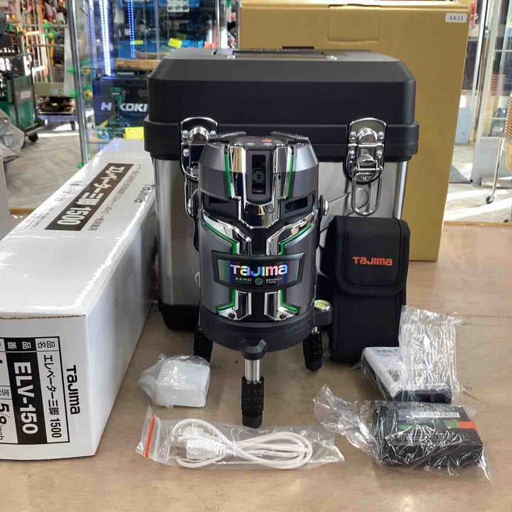 ◇タジマ レーザー墨出し器 ZEROG2LSN-KJC SET 本体・受光器・三脚セット【越谷店】