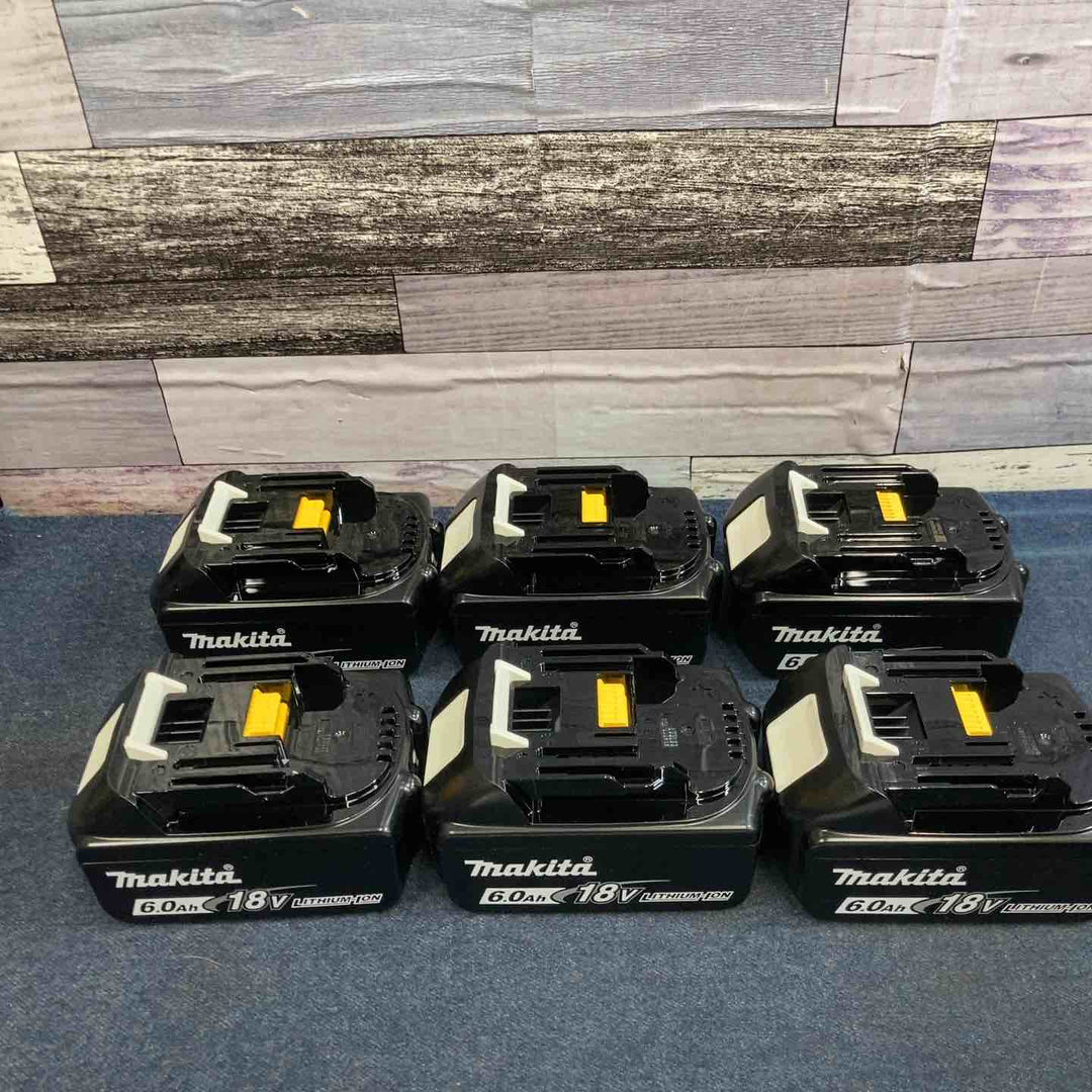 【未使用品】6個セット マキタ makita リチウムイオンバッテリー 18V 6.0Ah BL1860B【八潮店】