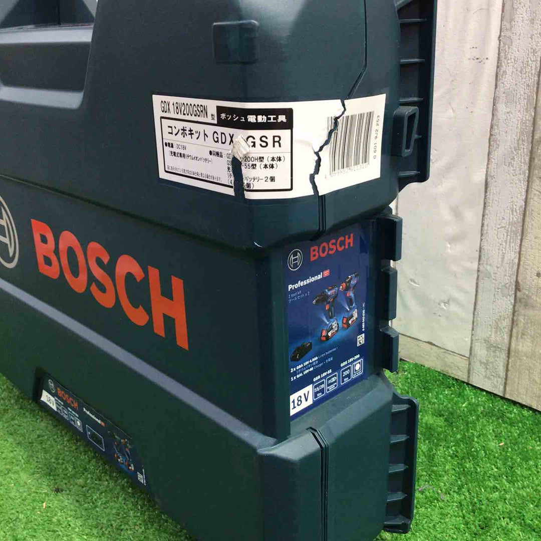 ボッシュ(BOSCH) コードレスインパクトドライバーインパクトレンチ兼用(GDX18V-200H)+コードレスドライバードリル(GSR18V-55) コンボキット GDX18V200GSRN 青【町田店】