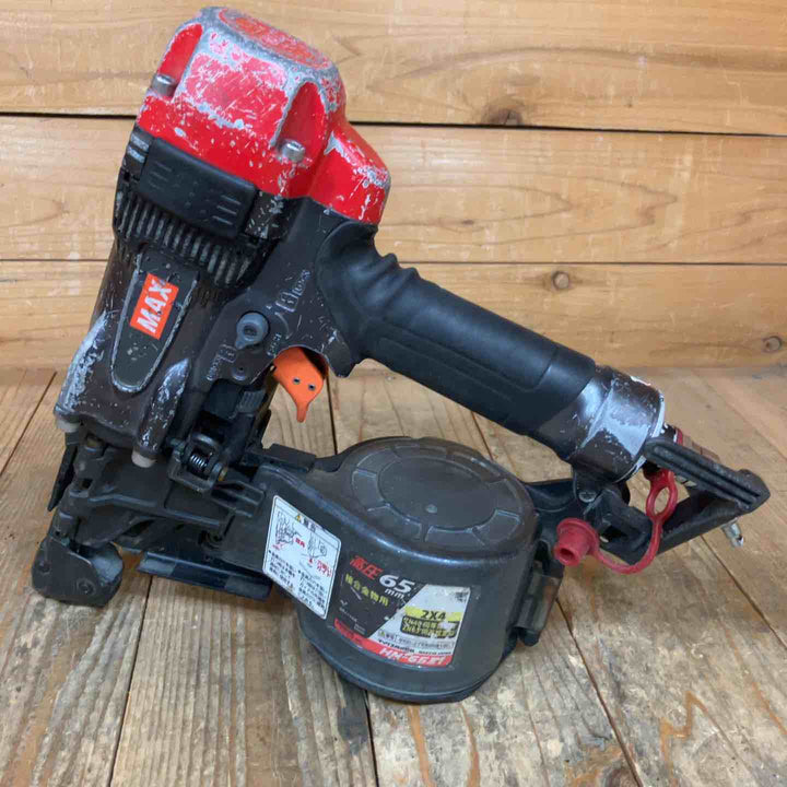 【動作良好】★マックス(MAX) 高圧エア釘打ち機 HN-65Z1-G【所沢店】