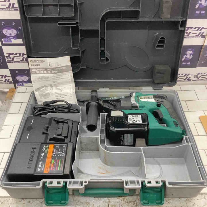 ★ハイコーキ(HIKOKI ※旧:日立工機) コードレスハンマドリル DH25DAL(2SLCK)【所沢店】