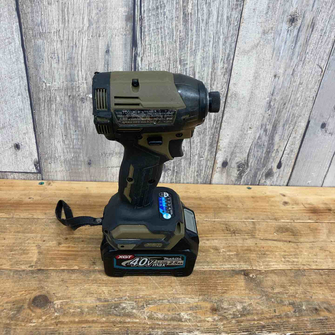 【タイムセール】 【中古品】 マキタ(makita) コードレスインパクトドライバー TD002GRDXO 40V ケース無しフルセット 【東大和店】