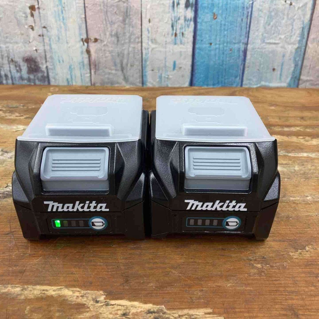 【未使用品】純正2個セット マキタ(makita) リチウムイオンバッテリー 40Vmax/2.5Ah BL4025  箱なし まとめ売り【柏店】