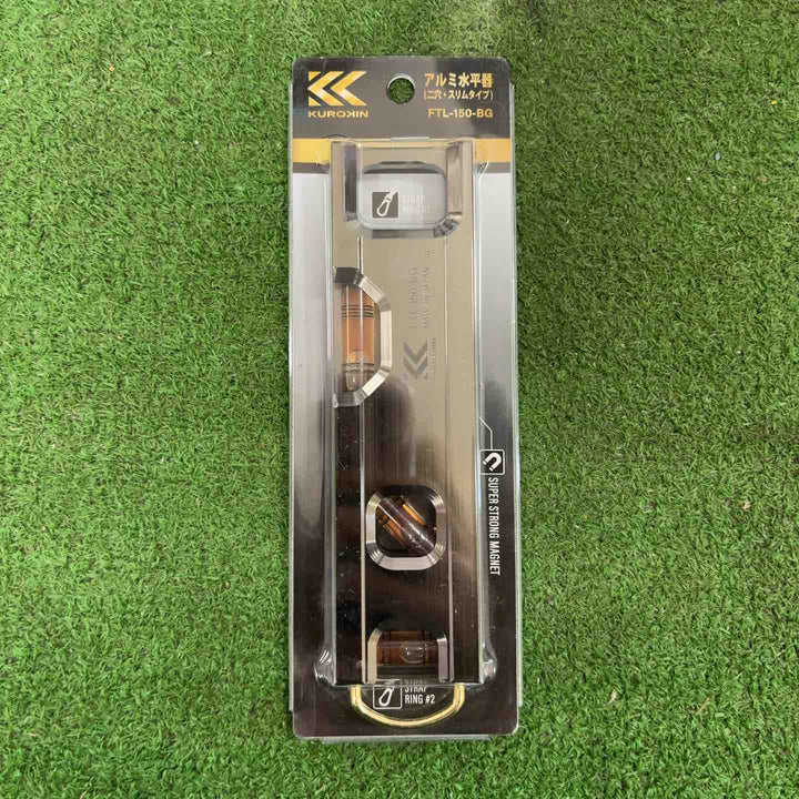 フジ矢 アルミ水平器 黒金 FTL-150-BG【町田店】