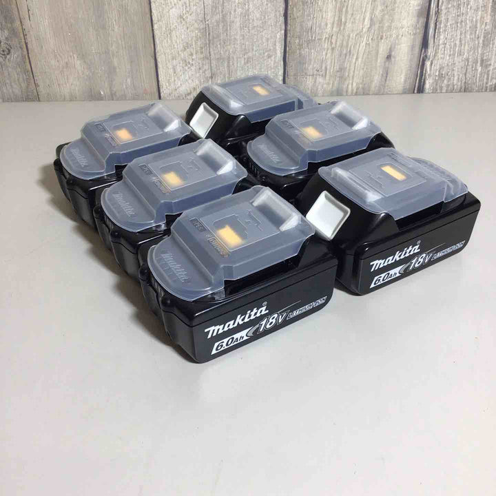 【未使用品】 純正 マキタ makita リチウムイオンバッテリー 18V/6.0Ah BL1860B 6個 バッテリー 純正品 18V ※箱無し※【戸田店】
