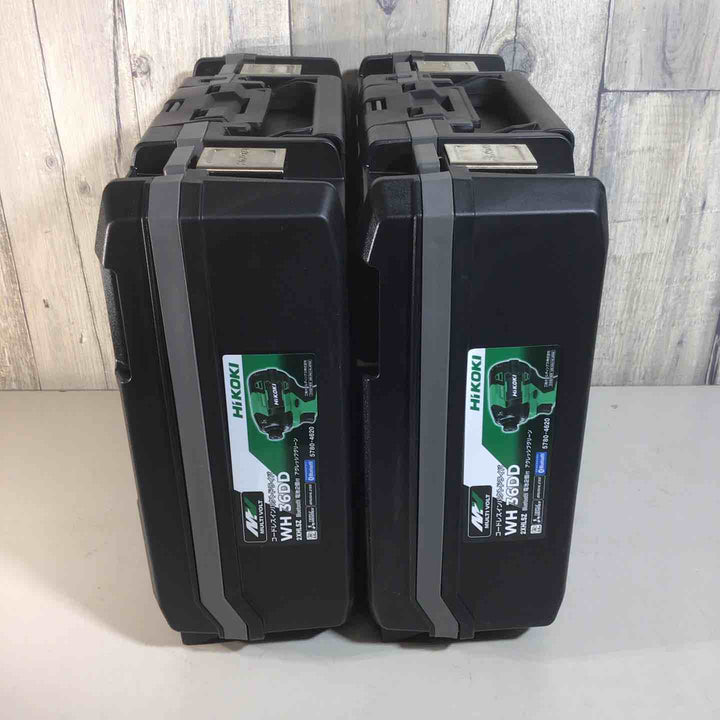 【未使用品】 ハイコーキ HIKOKI 日立 コードレス インパクトドライバ アグレッシブグリーン WH36DD(2XHLSZ) 2台 フルセット インパクト グリーン 緑 純正 充電式 【戸田店】