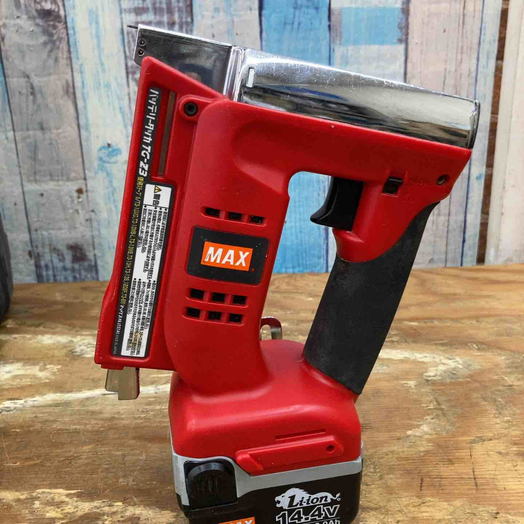 【中古品】◇マックス(MAX) コードレスタッカ TG-Z3-BC バッテリー1個・充電器セット【柏店】