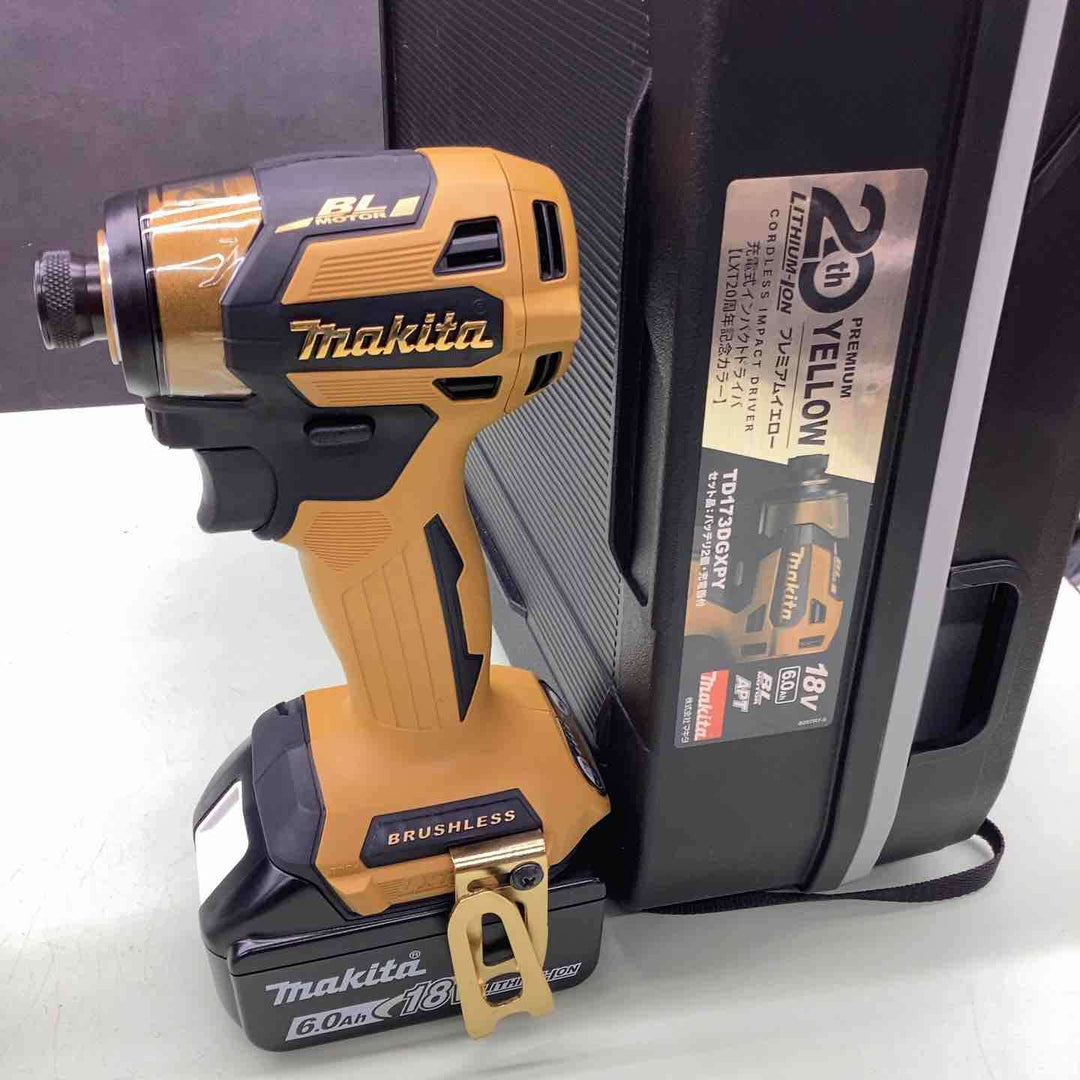【未使用品】マキタ(makita) コードレスインパクトドライバー TD173DGXPY LTX20周年限定色 プレミアムイエロー【川越店】