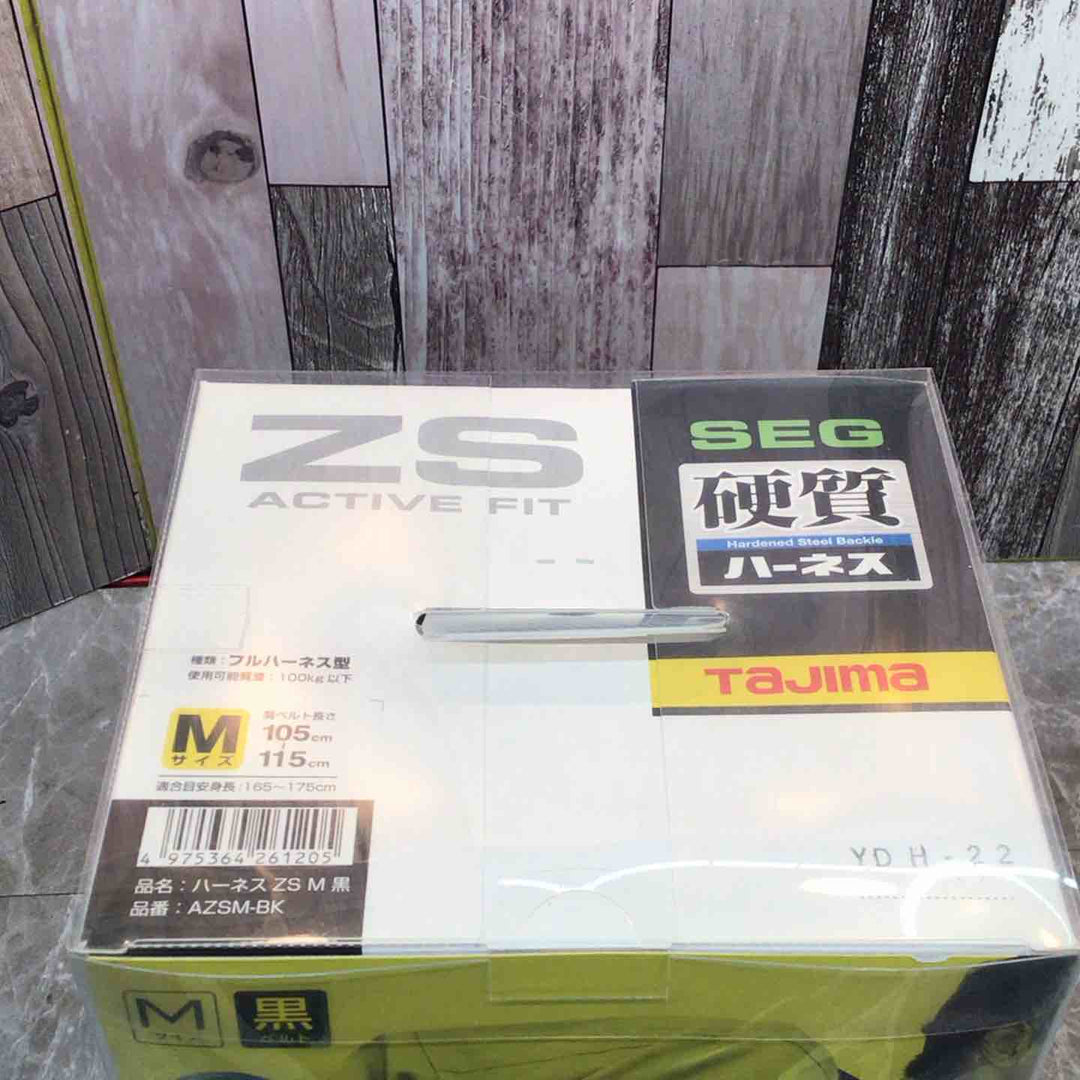 □タジマ(Tajima) ハーネスZS 黒 Mサイズ AZSM-BK【八潮店】