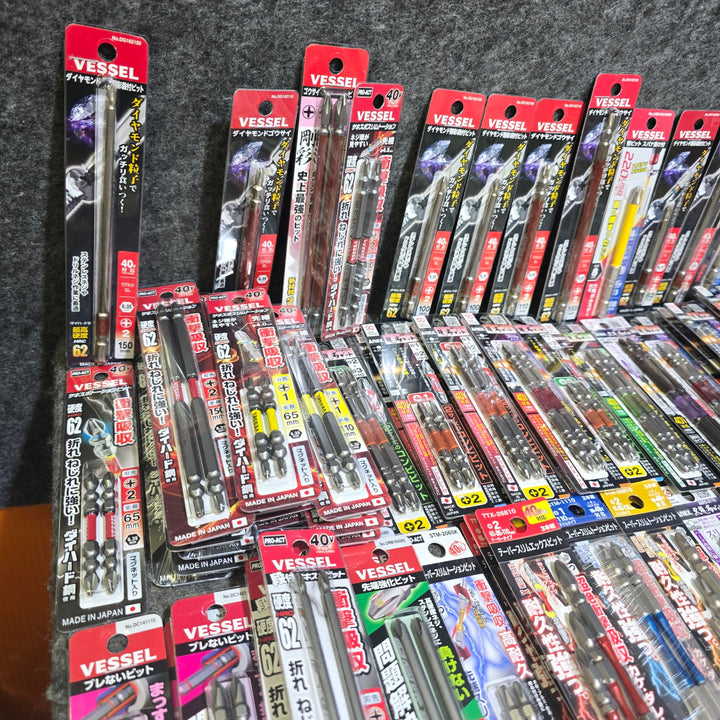 【まとめ売り！未使用品】インパクト用 ビット 155パック Anex VESSEL ダイヤモンドビット メーカー・サイズ・本数混在 六角軸【桶川店】
