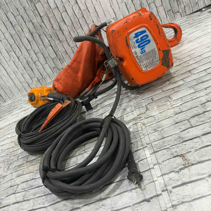 【現状品】エレファント 電動チェーンブロック αSB-049 保証なし【川口店】