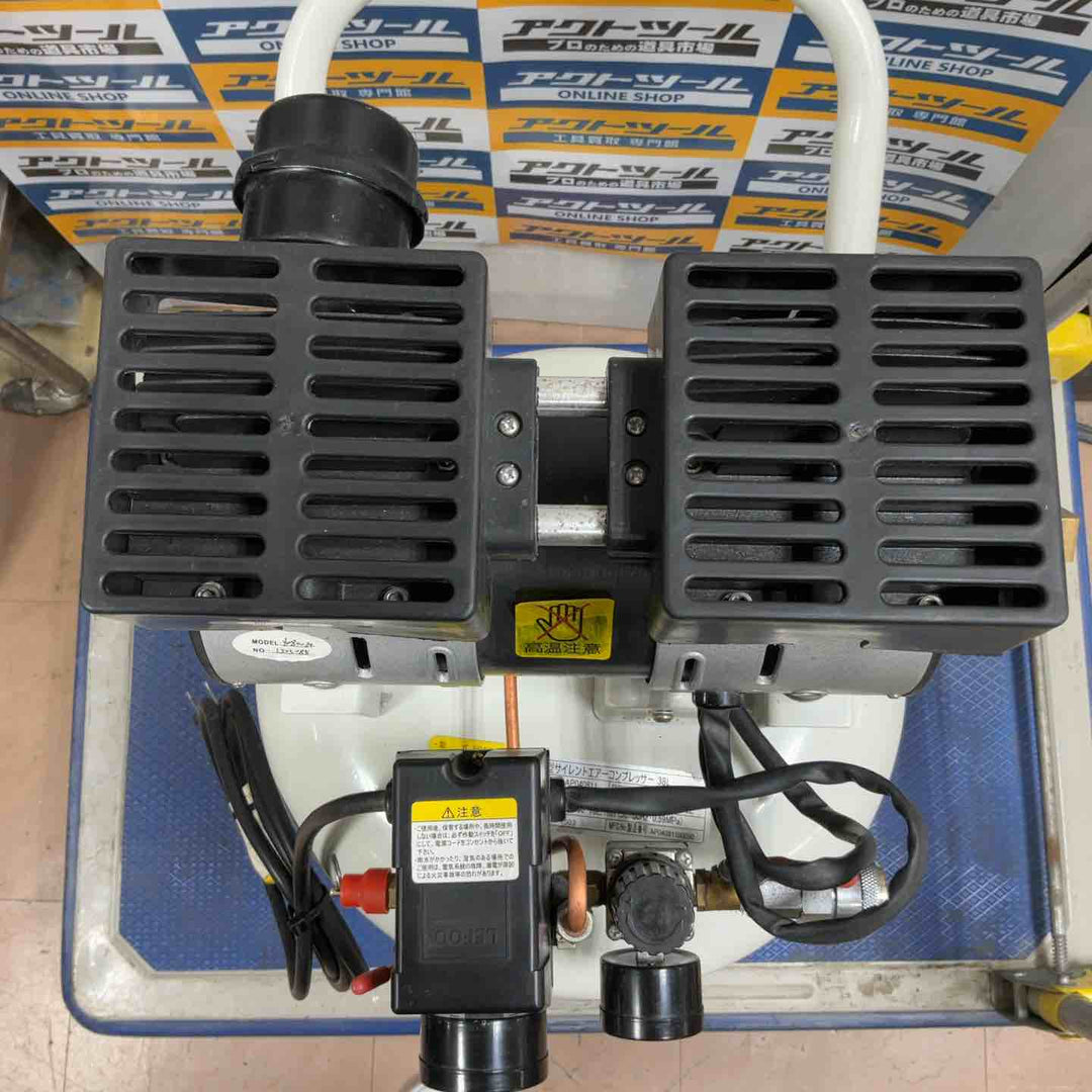 【店頭受取り限定】アストロプロダクツ 38L 静音 エアコンプレッサー AP040811 型式おそらく【草加店】