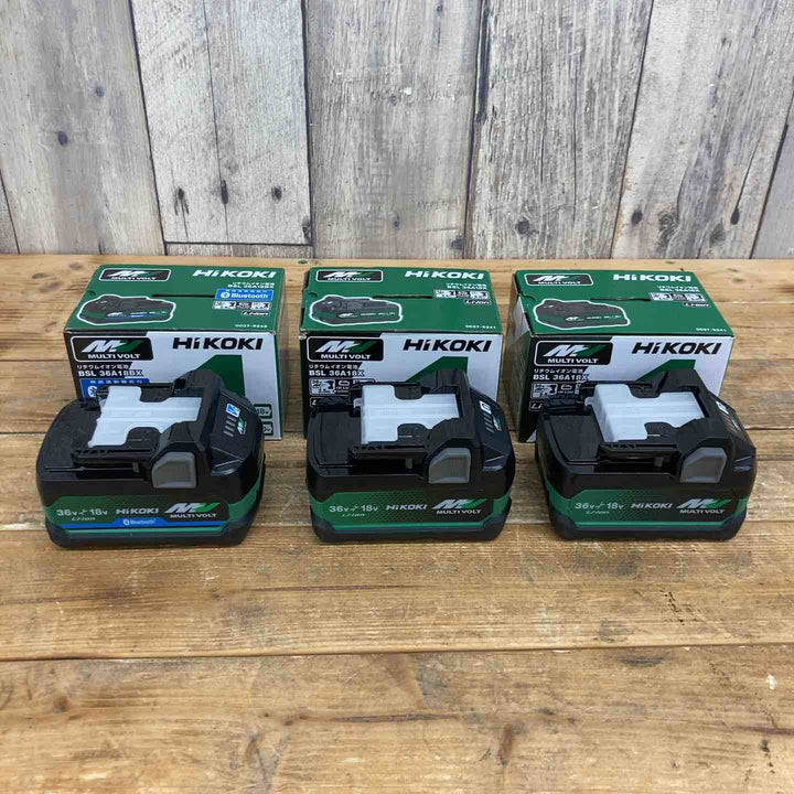 【3個セット】 ハイコーキ(HIKOKI ※旧:日立工機) リチウムイオンバッテリー 36V/2.5Ah BSL36A18X  【東大和店】