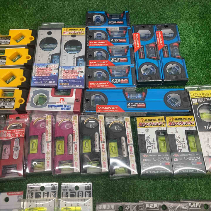 ▼18go【未開封/送料無料】水平器 磁石モデル マグネット付き 40個まとめ売り エビスダイヤモンド KOD シンワ等【川越店】