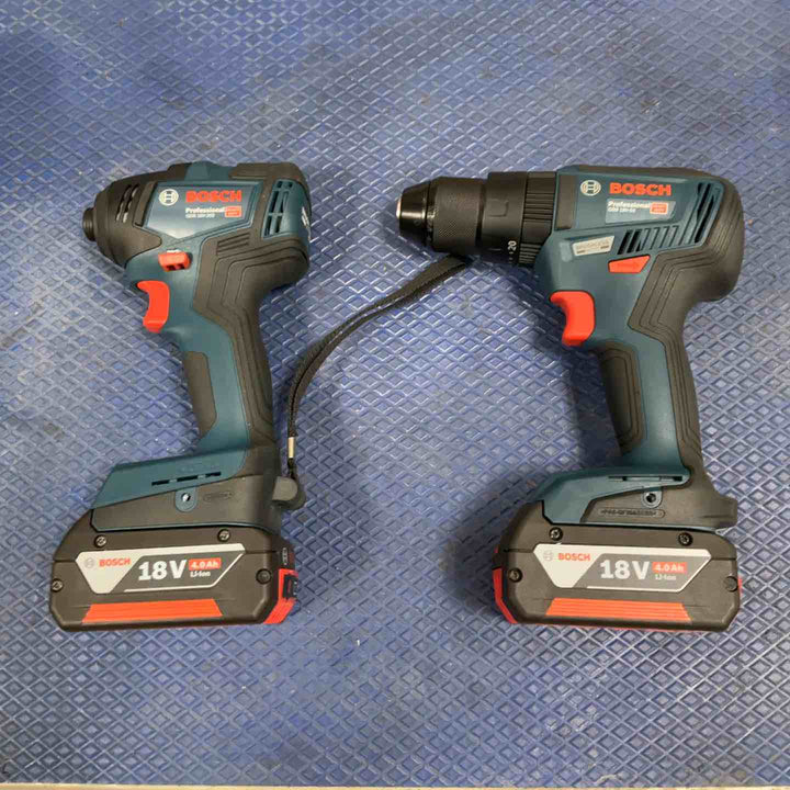 ◇ボッシュ(BOSCH) コードレスインパクトドライバー(GDR18V-200H) + コードレス振動ドライバードリル(GSB18V-55) コンボキット GDR18V200GSBN 青【草加店】