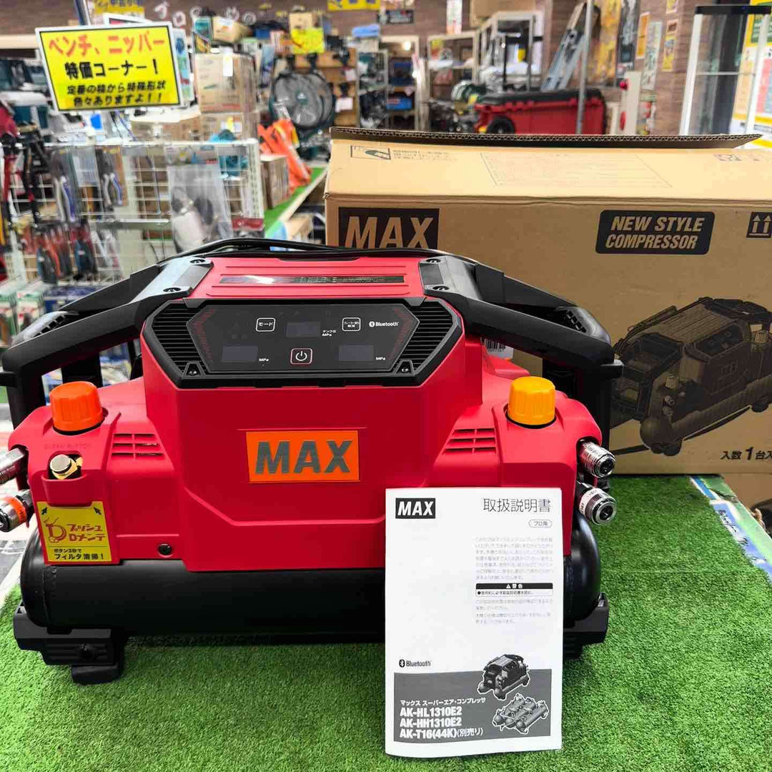 【未使用】 マックス MAX 高圧 常圧 兼用 エアコンプレッサー AK-HL1310E2 レッド 【桶川店】