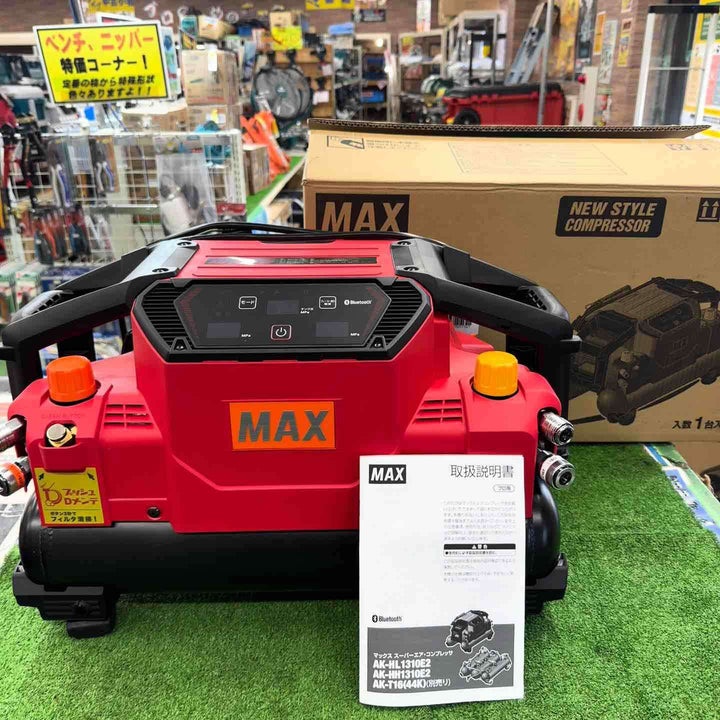 【未使用】 マックス MAX 高圧 常圧 兼用 エアコンプレッサー AK-HL1310E2 レッド 【桶川店】