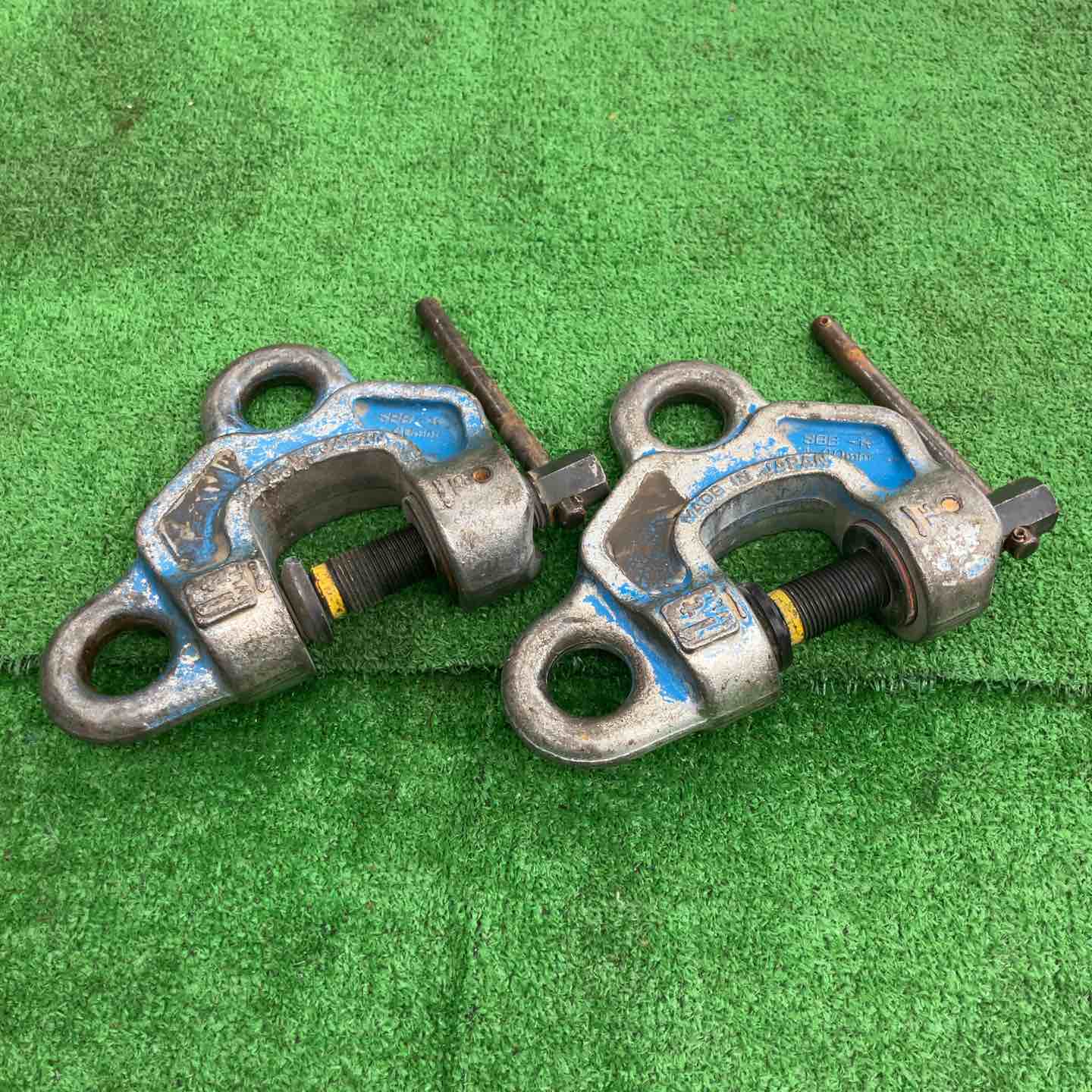 中古品】 イーグルクランプ ねじ式全方向クランプ2個セット・SBB-1t 中古品】 イーグルクランプ ねじ式全方向クランプ2個セット・SBB-1t