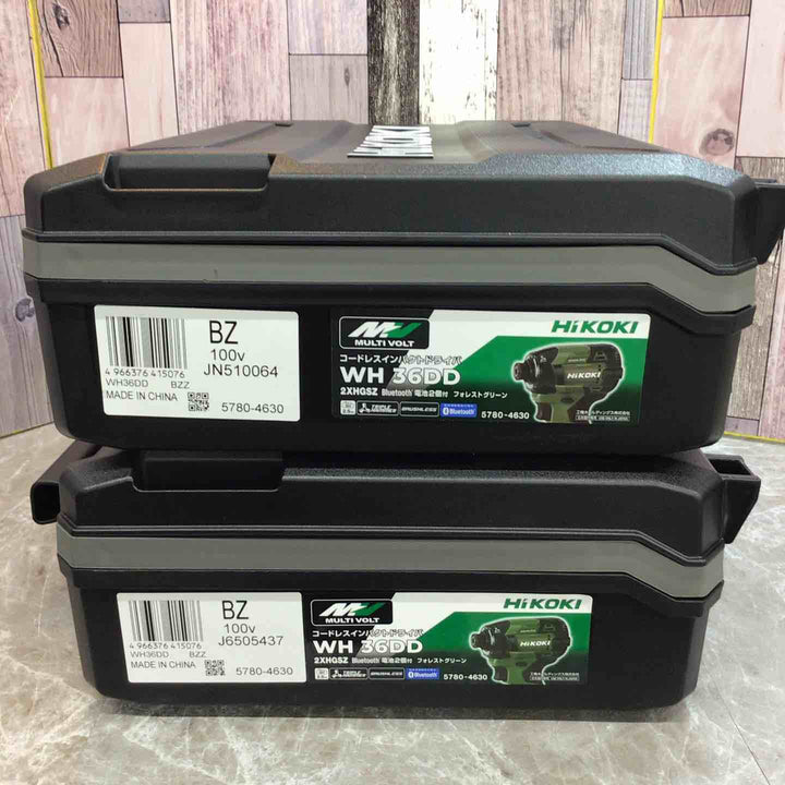 【未使用品】ハイコーキ Hikoki 36V コードレスインパクトドライバ WH36DD(2XHGSZ) 2台セット【八潮店】