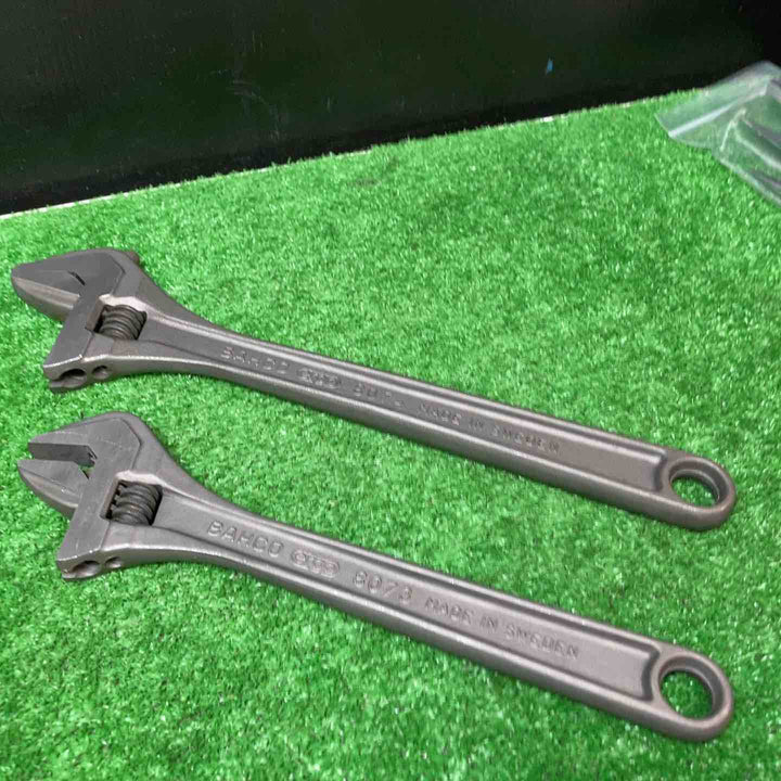 【美品】バーコ(BAHCO)モンキーレンチ 2点 8073 【300mm-12"】1本【8074 375mm-15"】1本【岩槻店】