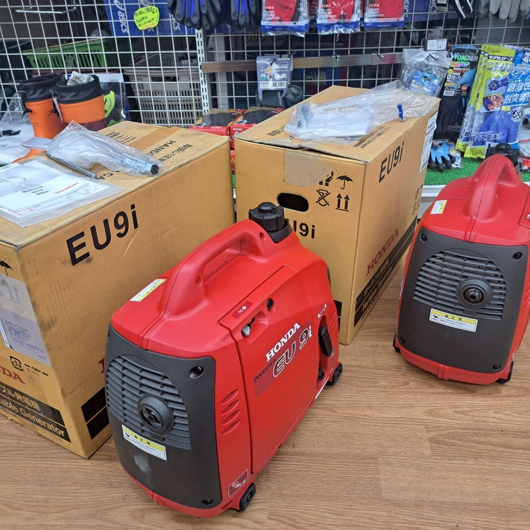 【美品】ホンダ(HONDA) インバーター発電機 EU9i 2台セット 並列運転コード付き【岩槻店】