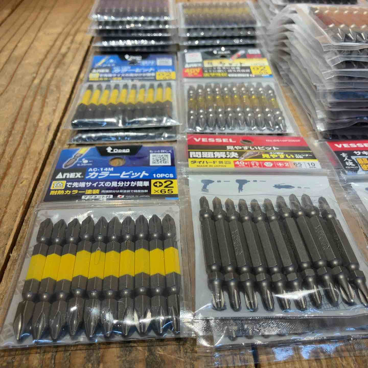 【未使用品】インパクトビット 65mm 10本×60個 合計600本まとめ売り VESSEL ANEX ベッセル アネックス等【所沢店】