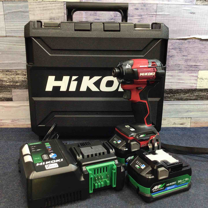 【未使用品】★ハイコーキ HIKOKI 36V コードレスインパクトドライバ スコーピオンレッド WH36DD(2XHRSZ)【八潮店】