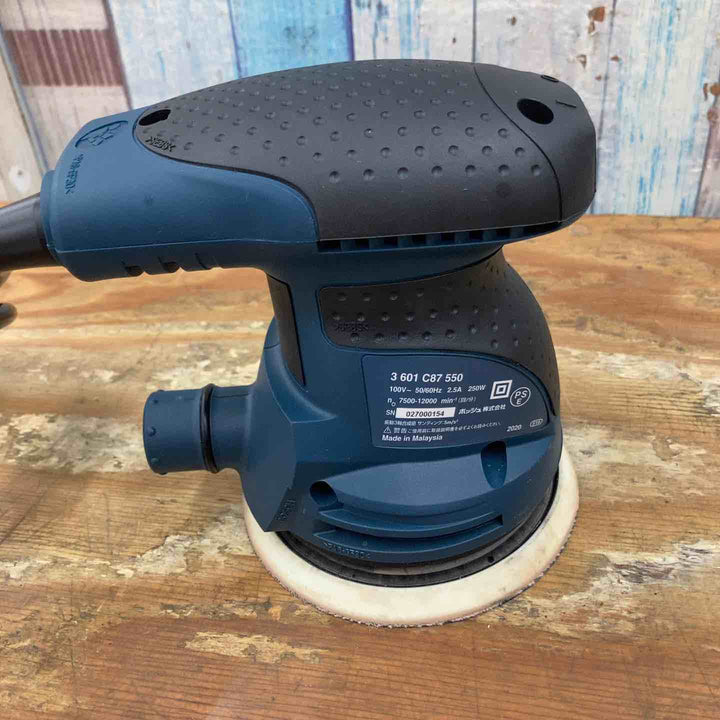 【美品】◇ボッシュ(BOSCH) 吸じんランダムアクションサンダー GEX125-1AE サンダーペーパーおまけつき【柏店】