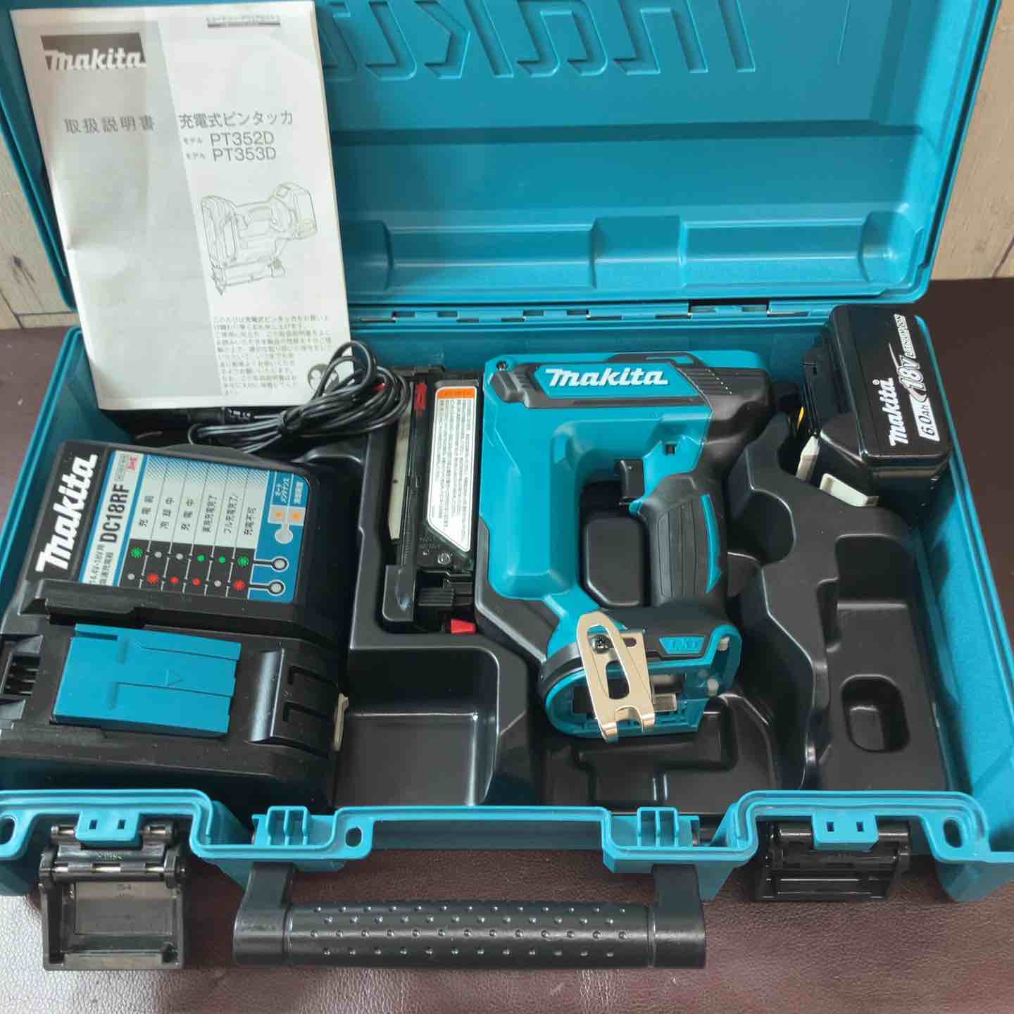 中古品】☆マキタ(makita) コードレスピンネイラ PT353DRG 18V【東大和