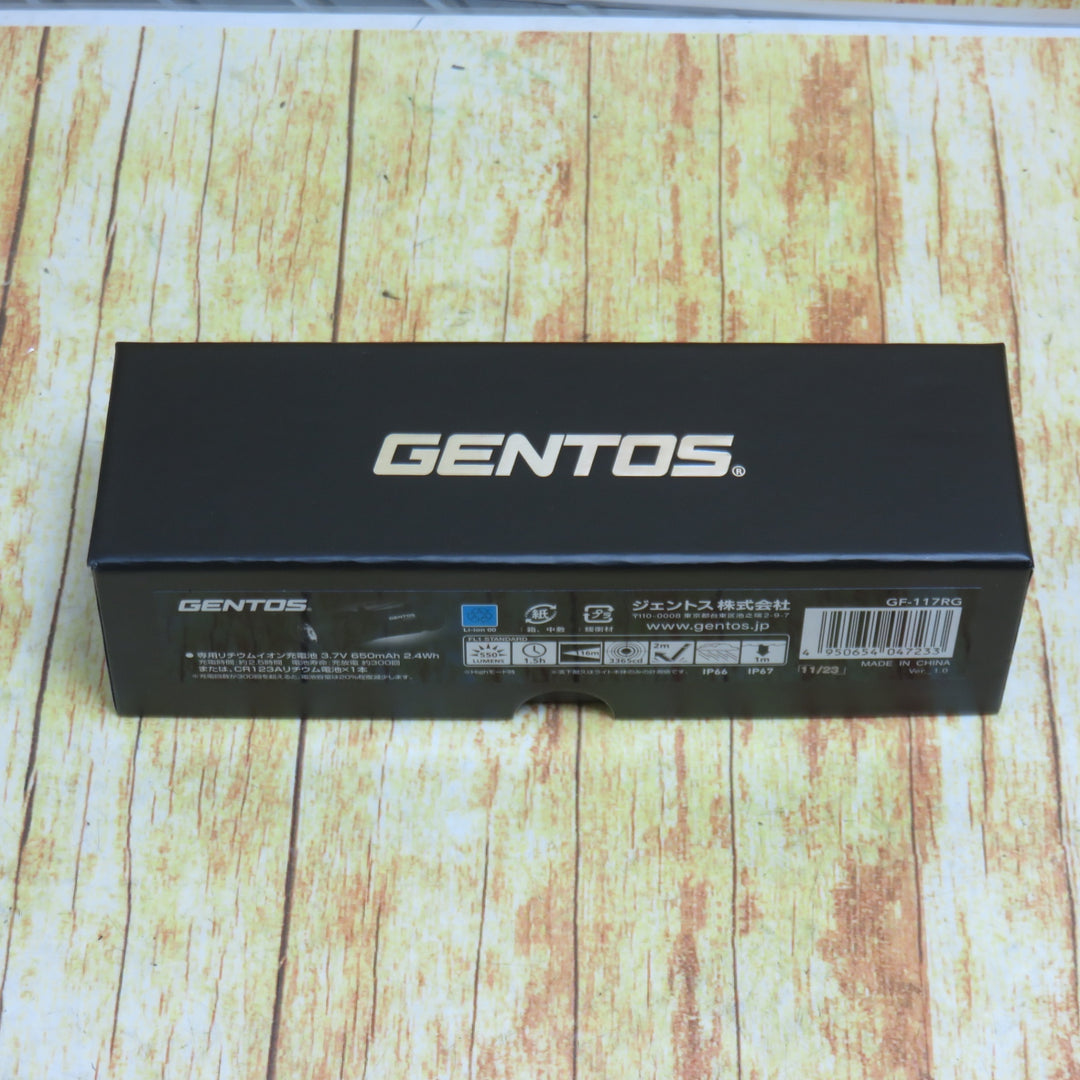 ▼GENTOS/ジェントス　Gシリーズ　ハイブリッド式LED超小型ハンディライト117RG　GF-117RG【川崎店】