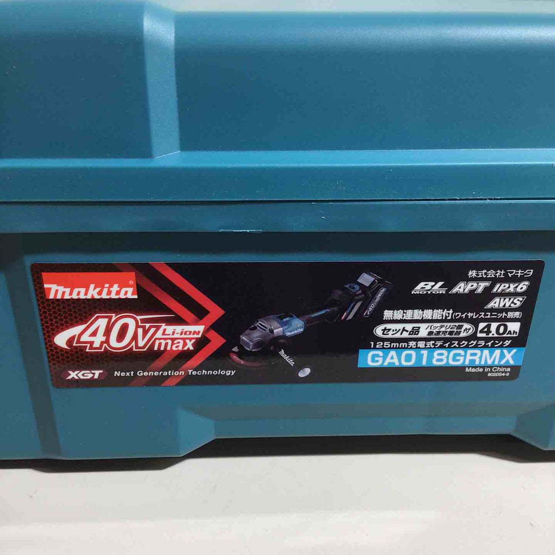 ★マキタ(makita) 125mmコードレスディスクグラインダ GA018GRMX【戸田店】